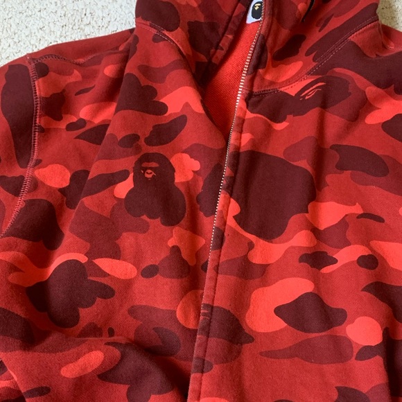 Red Camo Bape Jacket - Picture 8 of 12